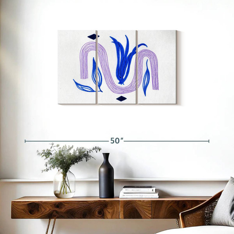 Tulipe abstraite Avery Boho, H 20 po x l 33 po