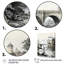 Gris pont majestueux Arch Graphite IV - Cityscapes Wall Art Living Room-681606305-681606302