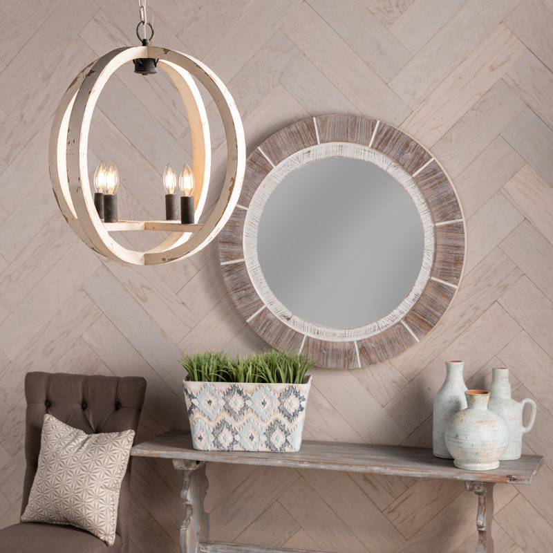 Nosal 4 - Light Wood Globe Chandelier