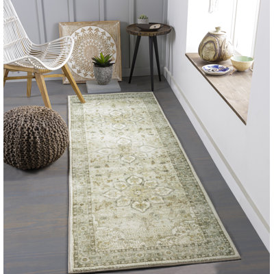 Rebeca Machine Woven Oriental Area Rug