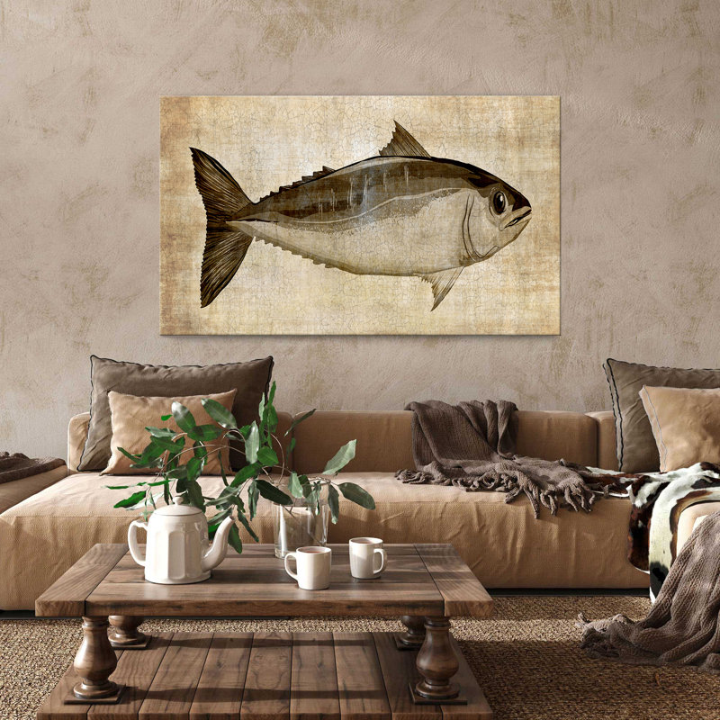 "Big Catch I" par Conrad Knutsen, reproduction sur toile, H 24 po x l 40 po x P 1,5 po