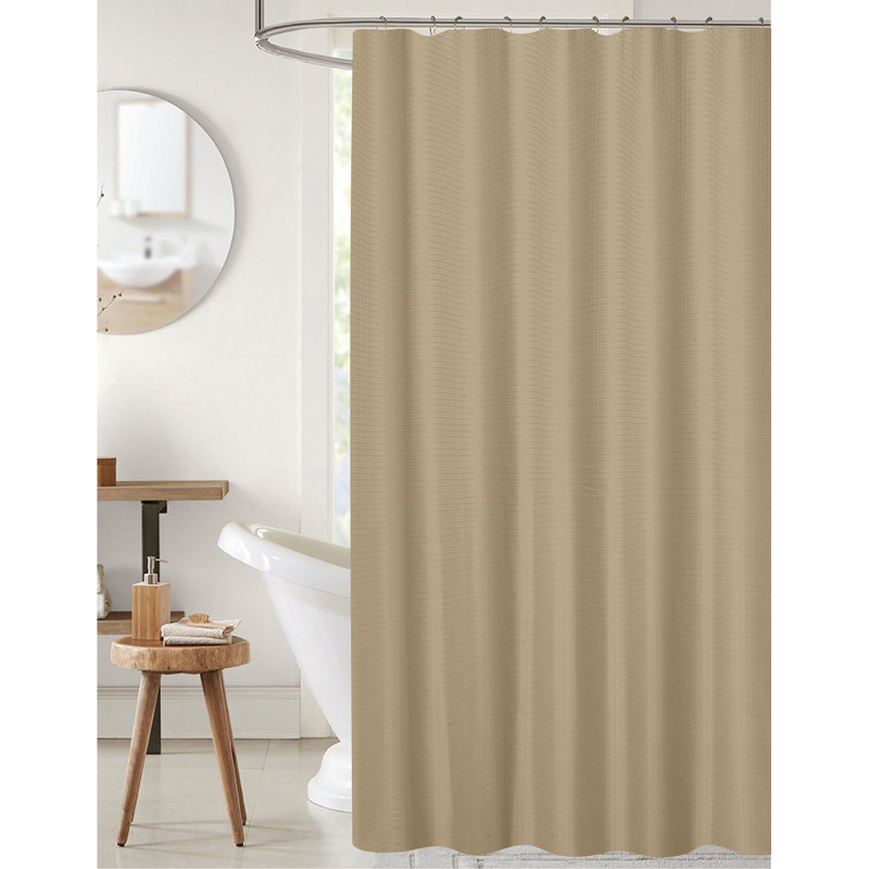 Rideau de douche Bliss Waffle, Taupe