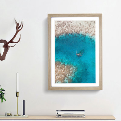 Sunken Ship in Keyodhoo Maldives - Picture Frame Painting Print