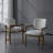 Dining Chairs Set of 2 Upholstered Arm Chairs, Accent Chairs, 300 LBS Weight Capacity-1575002759-1551206220