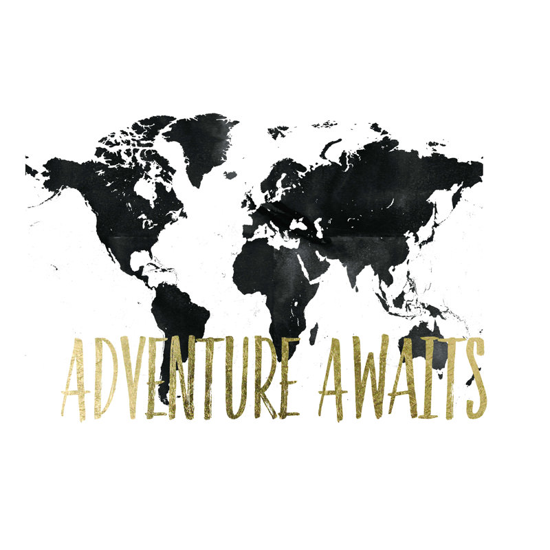 «Adventure Awaits», impression sur toile tendue, H 36 po x l 48 po x P 1,25 po