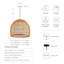 Luminaire suspendu en dôme Aliere-584182267