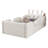 Upholstered Platform Bed with Rabbit Cushion-479619234