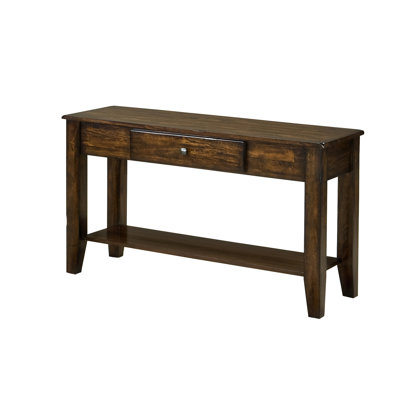Boneta 49" Wide Console Table with Drawer, Raisin