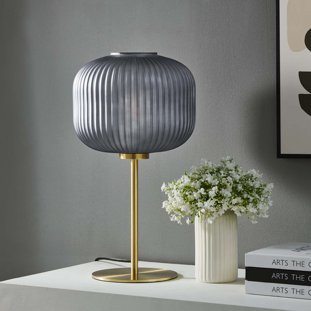Modway Reprise Glass Sphere Glass and Metal Table Lamp Modway Shade