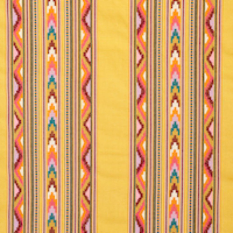 Zarzuela Stripe Embroidery Fabric, Yellow