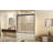 56-60" W × 60" H Tempered Glass With Explosion Proof Film, Aluminum Frame Double Sliding Shower Door, "1/4 (6 Mm), Stainless Steel Handle-121998709