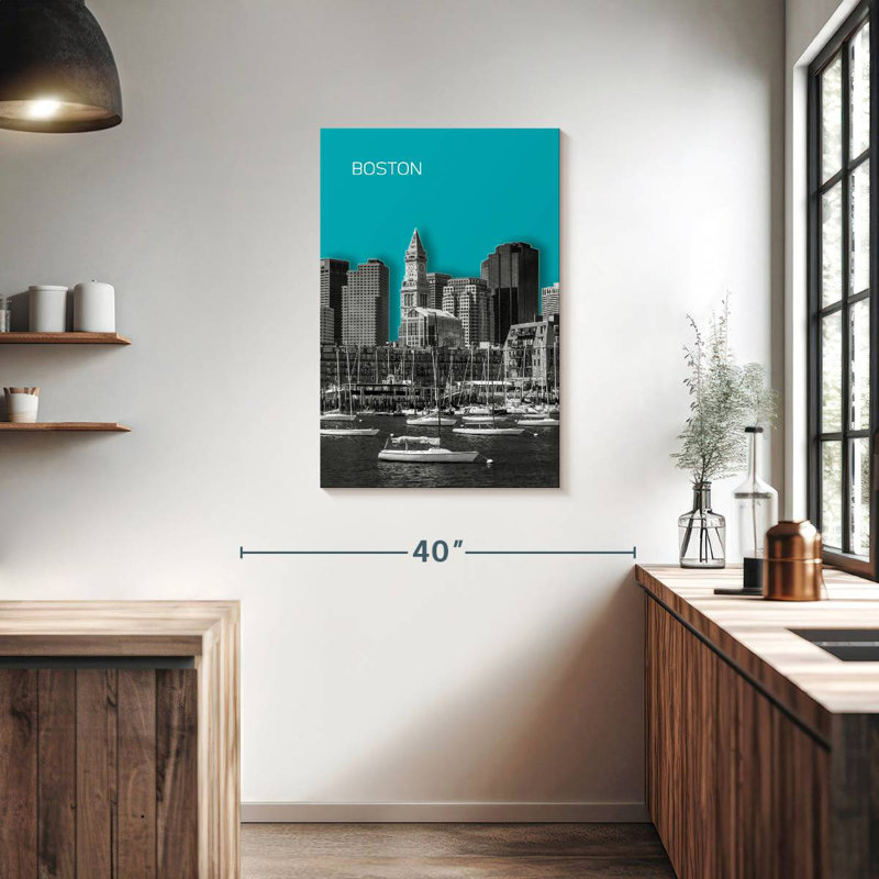 Horizon moderne de Sirci à Boston, H 36 po x l 24 po