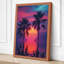 Tropical Sunset Paradise Retro - Wrapped Canvas-333266886-333266908