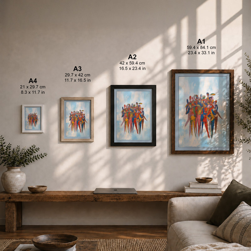 Unity In Colour Modern - Print, Unframed, A1 - 84.1 x 59.4 cm