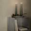 Advent 1.38" Stoneware Tabletop Candelabra-2099227831