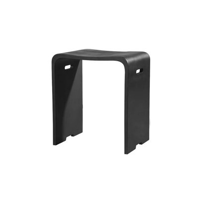 Tabouret de douche DAX Acrilyc, noir mat