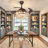 Kaelig 42" Crystal  Invisible Ceiling Fan Light with Remote Control, Retractable Fan Blades