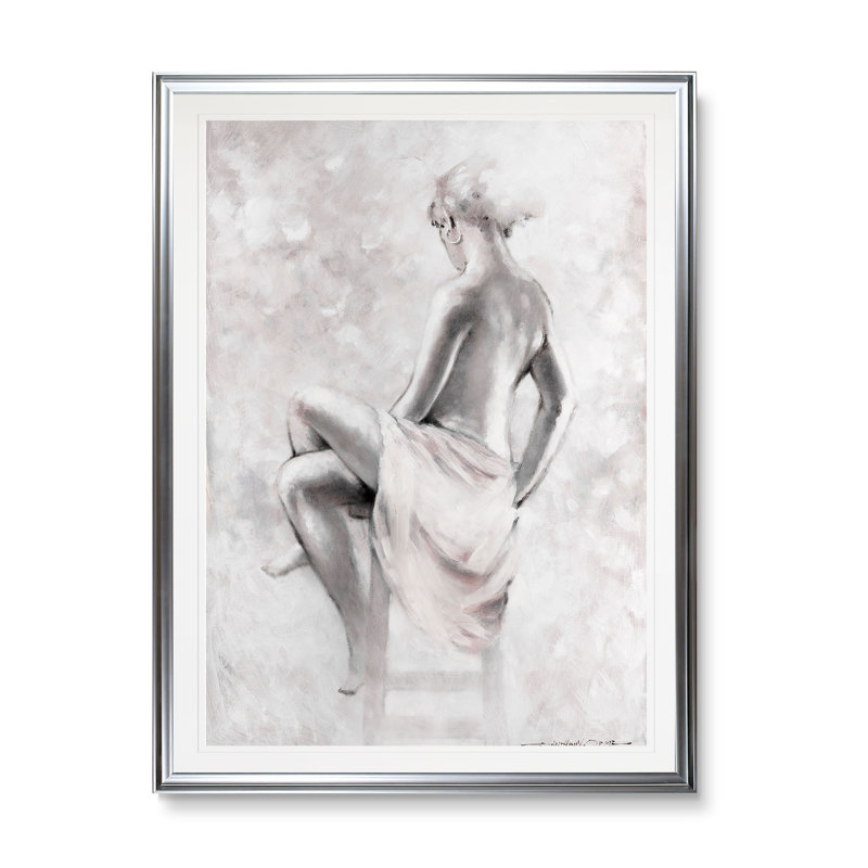 «Soft Rhapsody II», reproduction, H 30 po x l 22 po x P 1,5 po, Cadre argenté