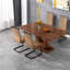 Ensembles de table de salle à manger spacieux et modernes avec plateau en bois aggloméré, parfaits pour recevoir à la maison