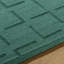 Rectangle Loretto Geometric Hand Loomed Wool Area Rug in Green-634904556