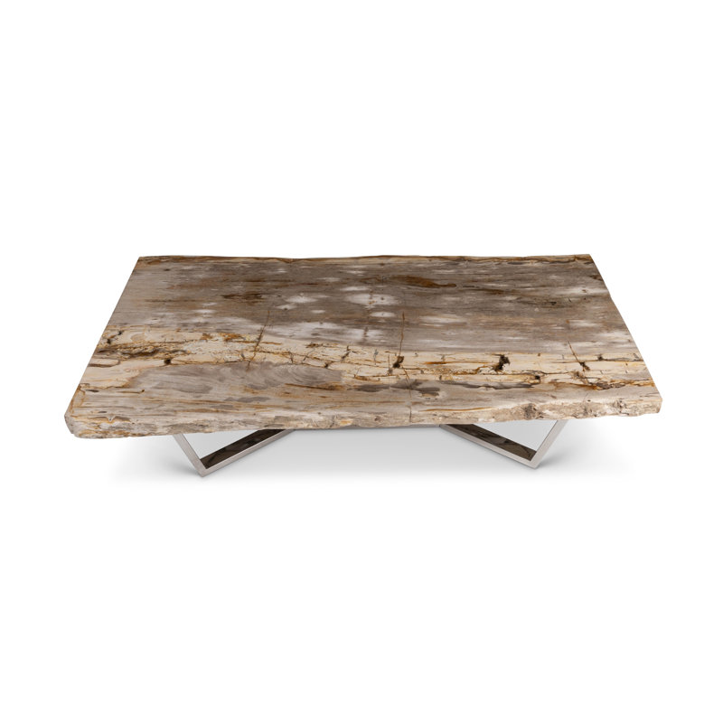 Masso Solid Wood Coffee Table, Natural Light