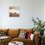 «Brown Soft Neutral Horizon», impression sur toile abstraite de qualité supérieure, art mural moderne 24 x 24 po