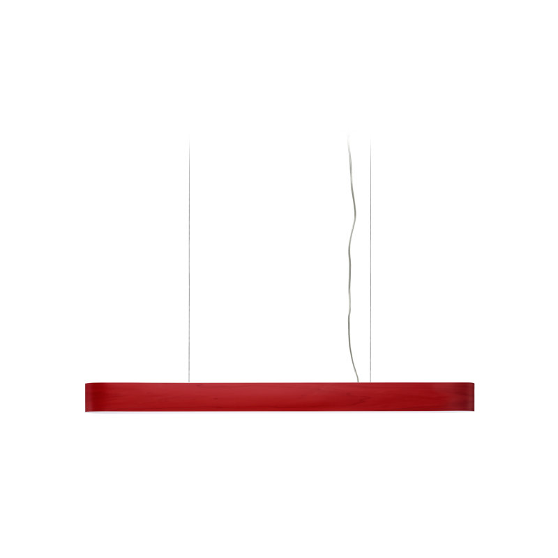 Luminaire suspendu I-Club Linea par Burkhard Dämmer, Rouge