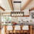 5 - Light Farmhouse Kitchen Island Chandelier