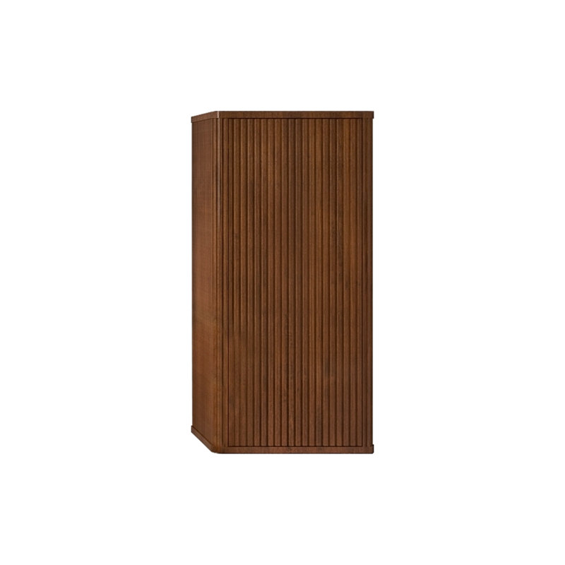 Armoire latérale flottante rayée pour salle de bain, armoire de rangement murale pour petits espaces, pré-assemblée