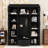 Modern Hall Tree with Ample Storage and Adjustable Shelves-722798713