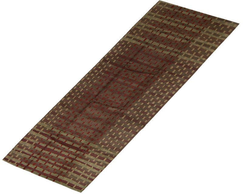 Rag Hand Woven Wool Striped Area Rug