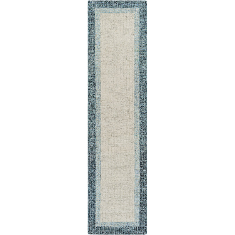 Renne Hand Tufted Wool Indoor Rug, Rectangle 8'10" x 12'