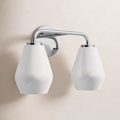 Cantera 2 Light Frosted Vanity Light