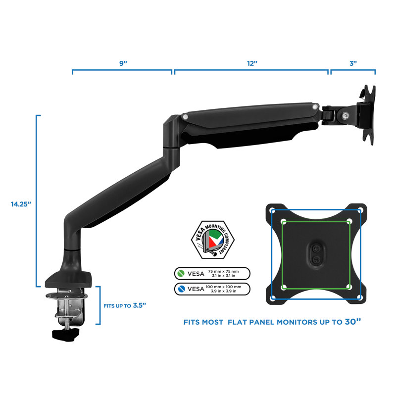 Monitor Stand Height Adjustable Universal Desk Mount