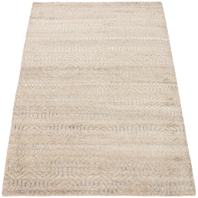 Grogan One-of-a-Kind 5'1" X 7'11" 2010s Wool Area Rug in Beige