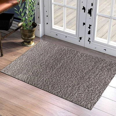 Solid Colour Shag Area Rug