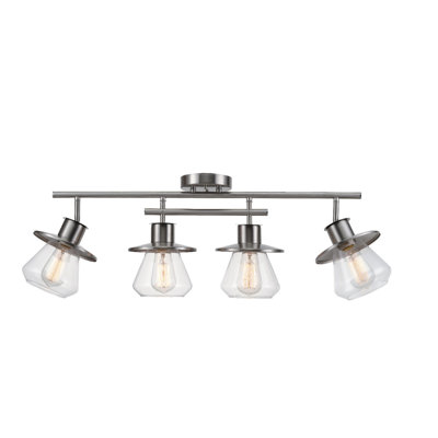 Raziya 28'' 4 -Light Fixed Track Track Kit with Dimmable and Adjustable Head