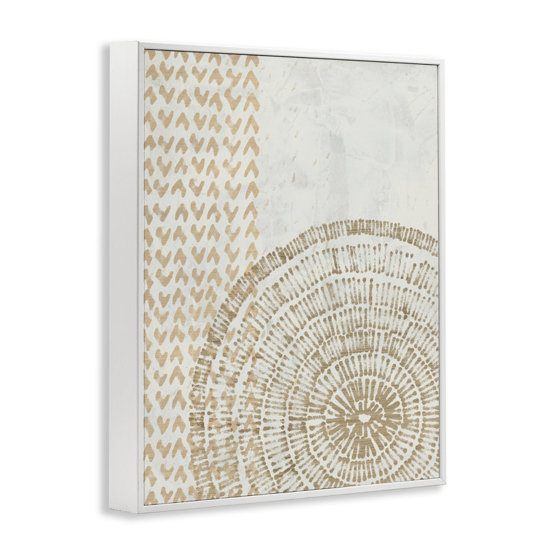 «Boho Fractal Patterns», estampe numérique encadrée par June Erica Vess, Giclée encadrée blanc bord de mer, H 30 po x l 24 po