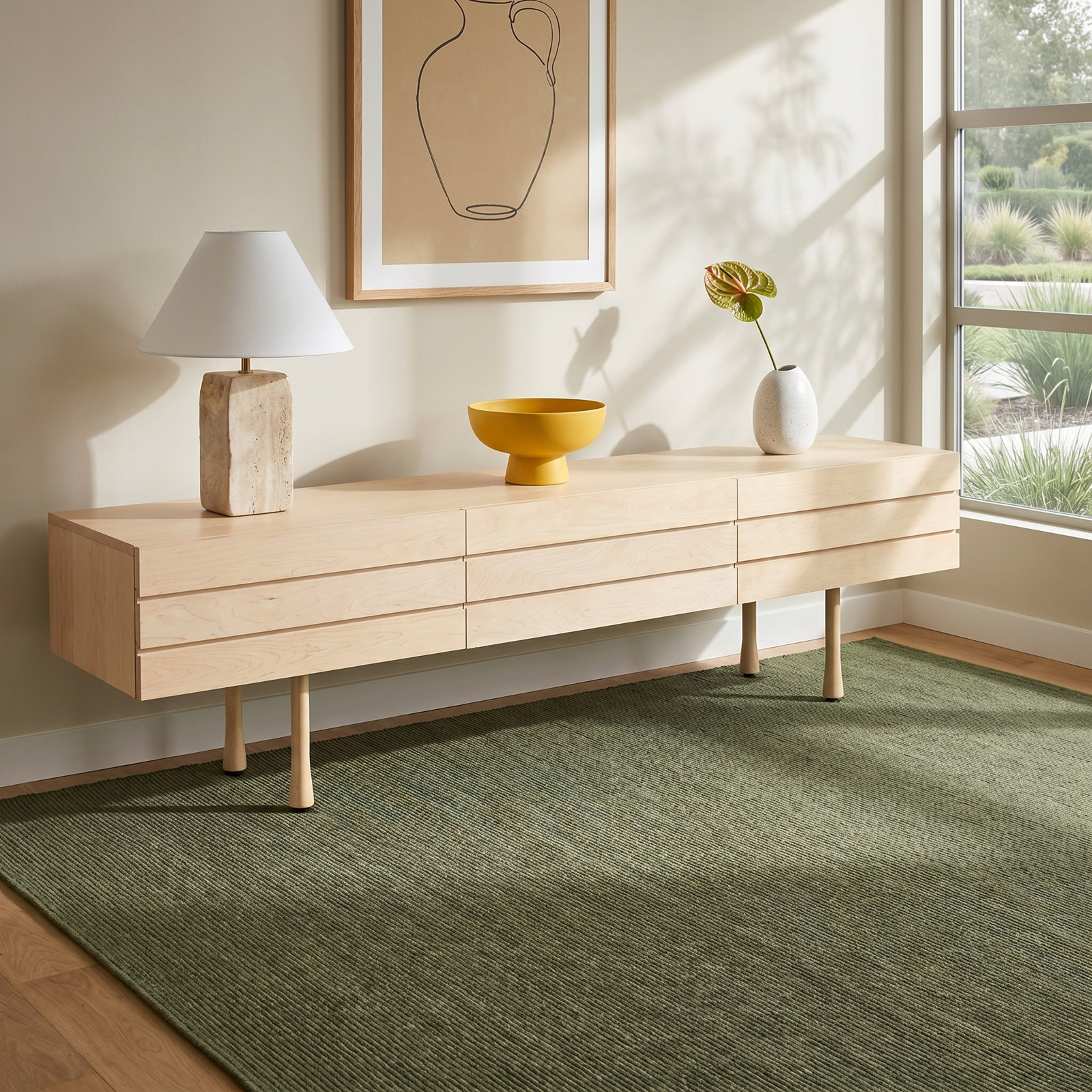 Lap 2 - Drawer Dresser, Whitewashed Maple