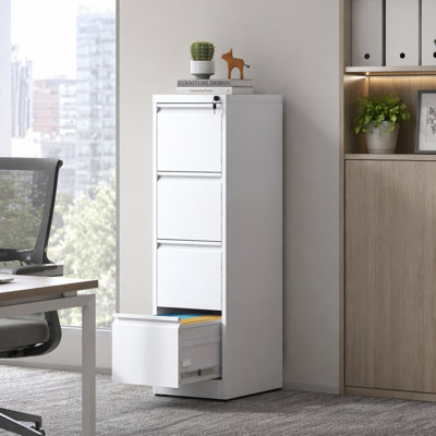 Classeur vertical durable en métal à 4 tiroirs avec serrure pour documents de format A4, légal et lettre, idéal pour la maison et le bureau