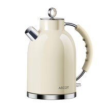 LUXESIT Electric Kettle With Thermometer Stainless Steel 1.5L 1000W  Gooseneck Pour Over Coffee Tea Kettle