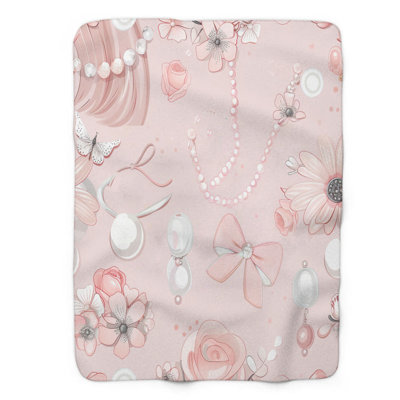 Cute Pink - 1 Piece Premium Sherpa Blanket
