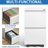 2 Drawer Metal Mobile Cabinet For Files - Lock Privacy Holds Legal/Letter/A4 Antique White Office Solution Modern File Drawers Lockable Organize Space Fits-120659710