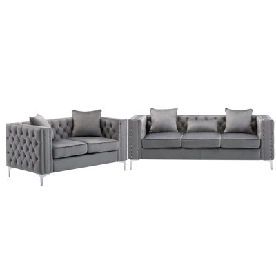 2 - Piece Velvet Living Room Set