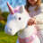 PonyCycle Ride on Unicorn Toy for Kids in 3 Sizes, Mechanical Plush Riding Unicorn with Glitter Horn and Hand Brake, No Batteries, Ages 3-4 to 7+-131280914-87206358