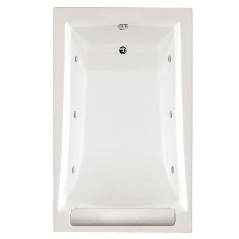 Regal 70'' L Bathtub, Biscuit, Satin Brass