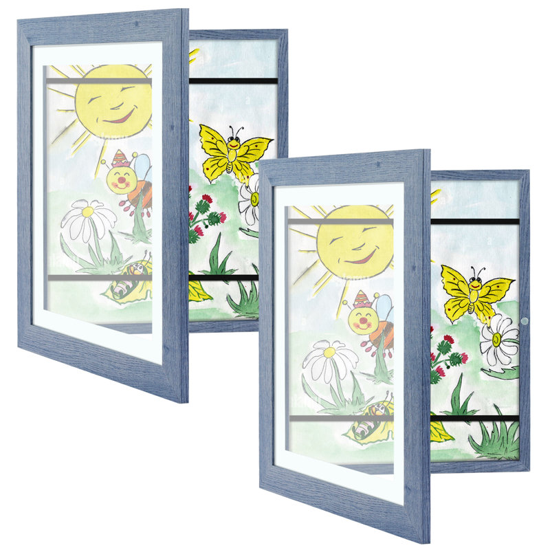 Cadre ouvert pour enfants avec sangles élastiques 10 x 12,5 po Fromberg, Bleu