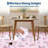 Floral Machine Washable Rug with Rubber Backing Foldable Printed Non Slip Carpet, Soft Easy Care Home Decor Floor Cover for Living Room Bedroom-109768724-109768751