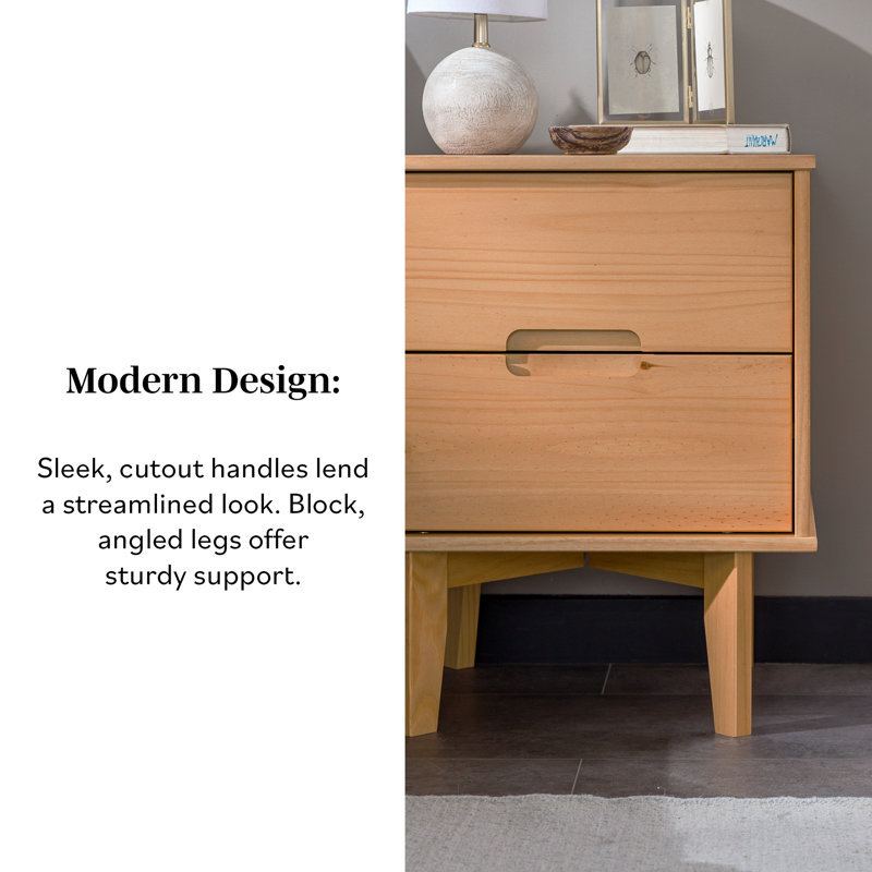 george oliver Solid Wood Groove 2-Dra...