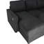 Canapé modulaire convertible avec deux chaises longues de rangement et ports USB-710618077